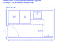 Laundry Room Layouts Dimensions & Drawings