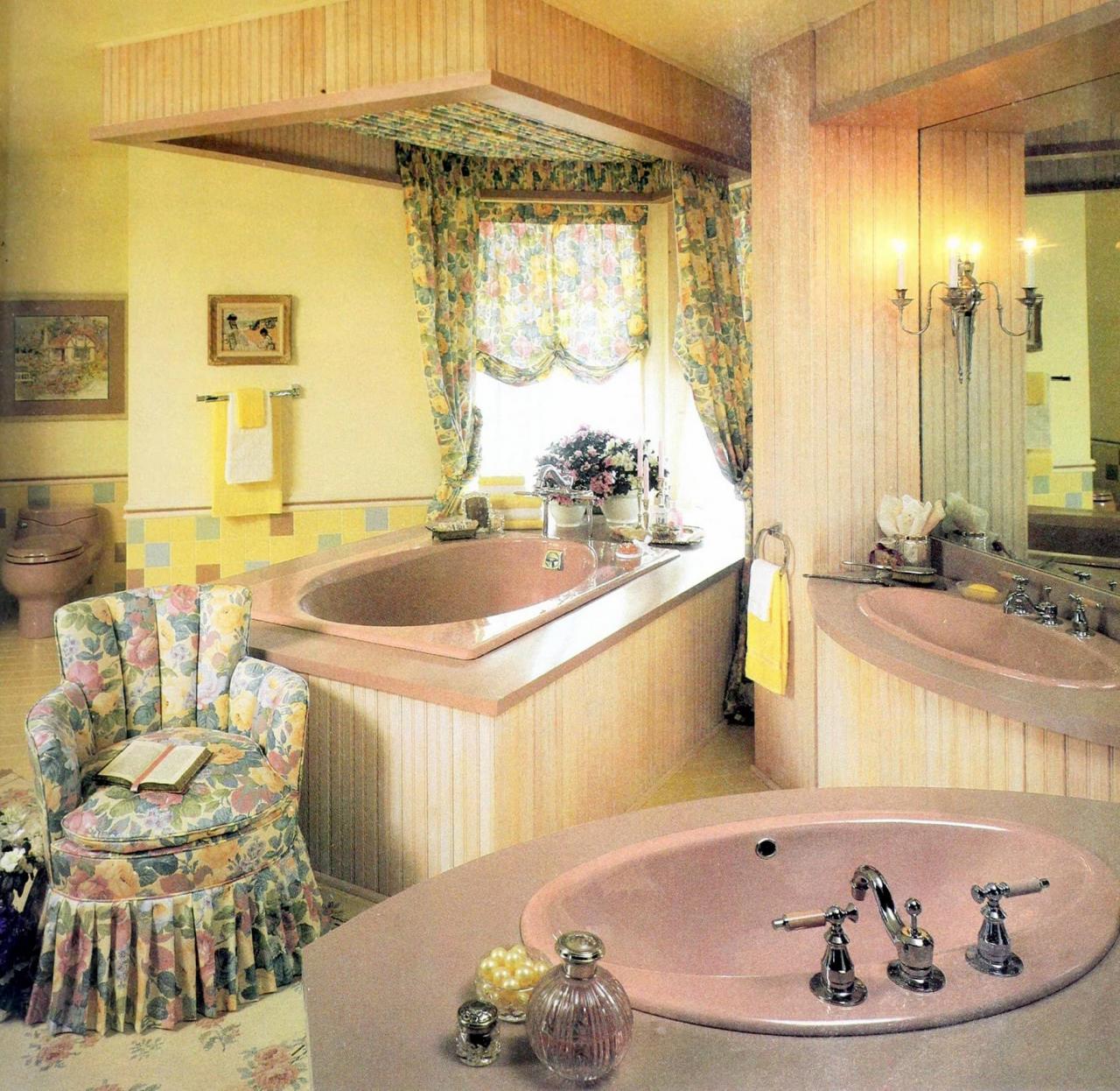 1980s bathroom decor & color schemes for that real retro look Click