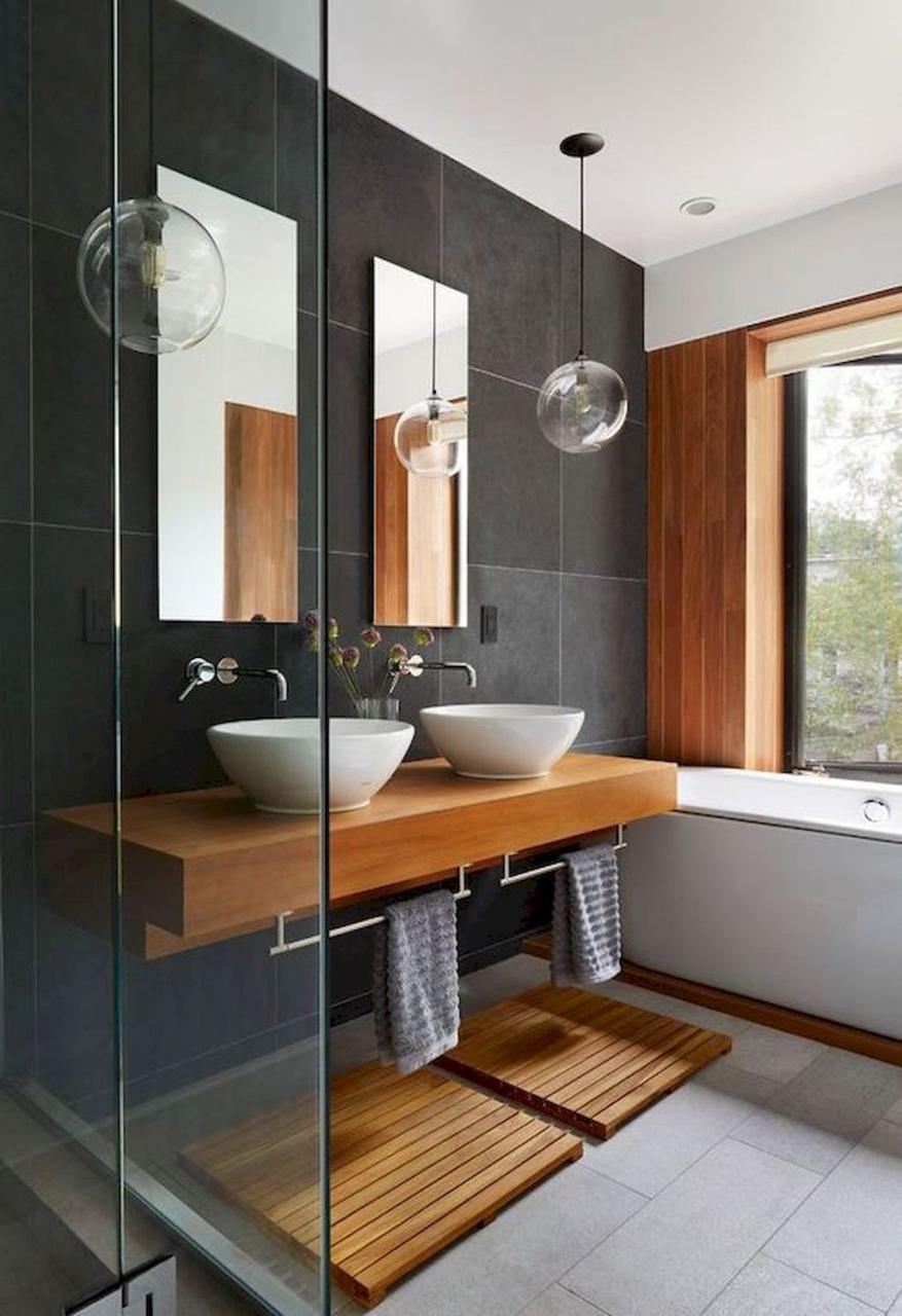 34 Fabulous Modern Master Bathroom Design Ideas MAGZHOUSE