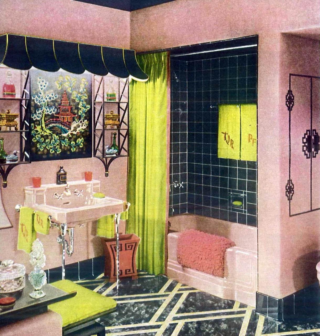 28 vintage pink bathrooms See some wild bubblegumera midcentury home
