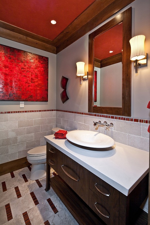 21 Sensational Bathrooms with the Ravishing Flair of Red! Decoist