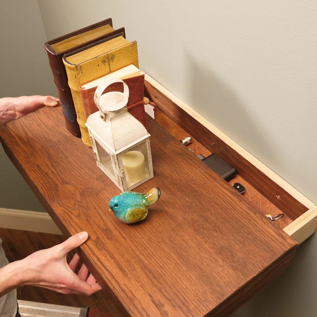 How to Build A Floating Shelf With Secret Drawer (DIY) Family Handyman