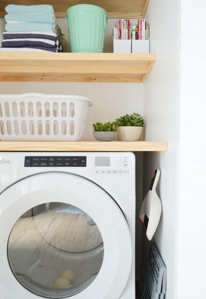 Some Quick & Extremely Functional Laundry Closet Shelves Young House Love
