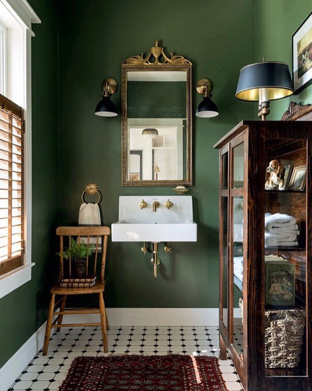 绿色浴室设计，复古或现代豪华 欧宝全站官网