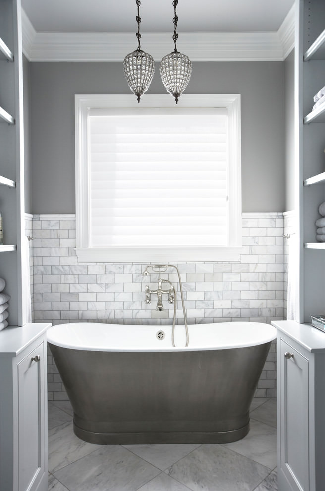 22 Stylish Grey Bathroom Designs, Decorating Ideas Design Trends