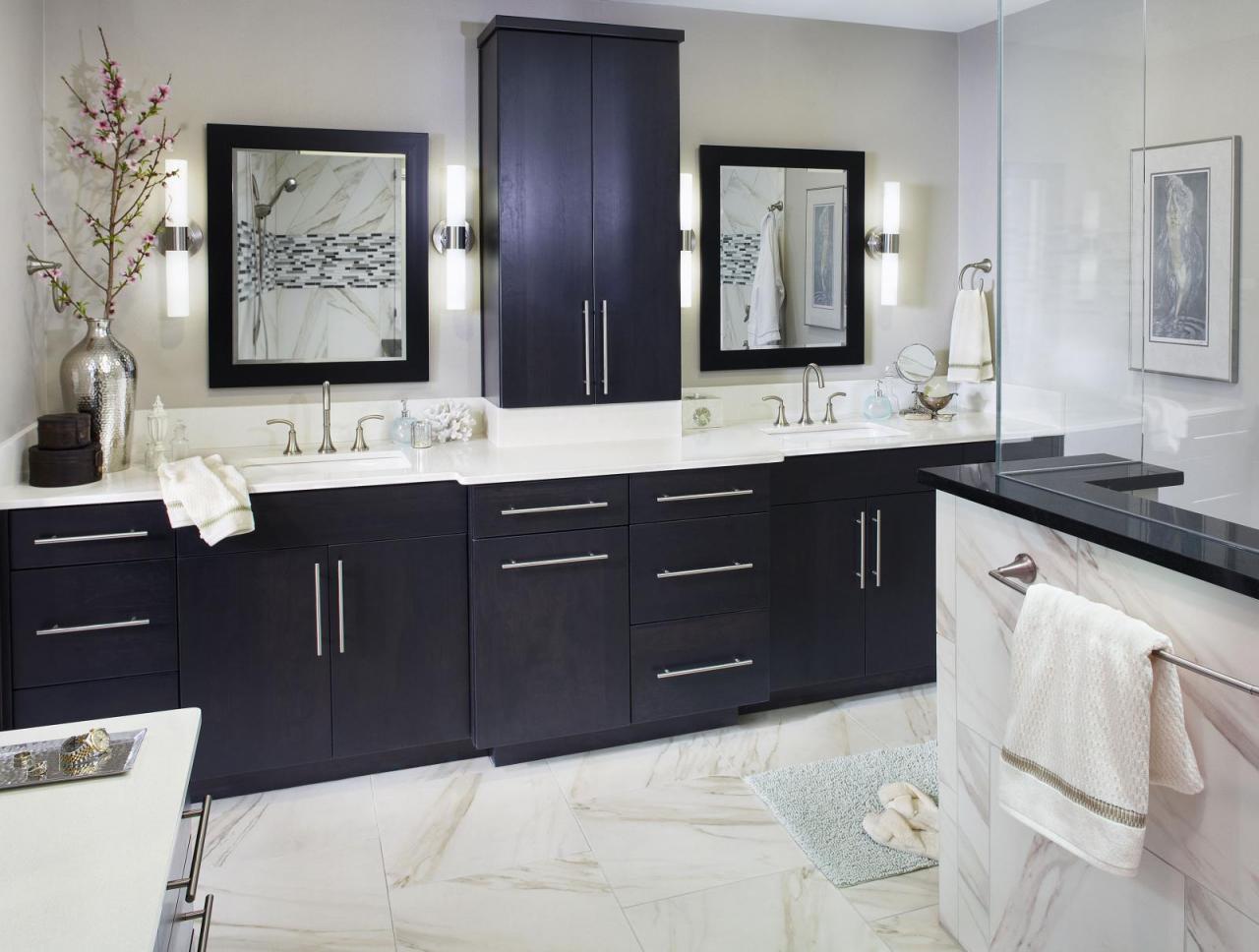 HOW TO DESIGN A LUXURY BATHROOM WITH BLACK (2) Buffets And