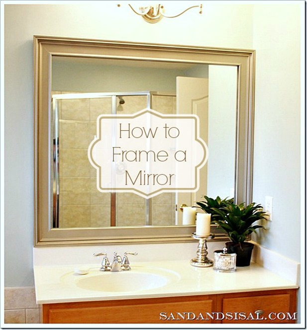 Diy Bathroom Mirror Frame Ideas How to Frame a Bathroom Mirror Easy