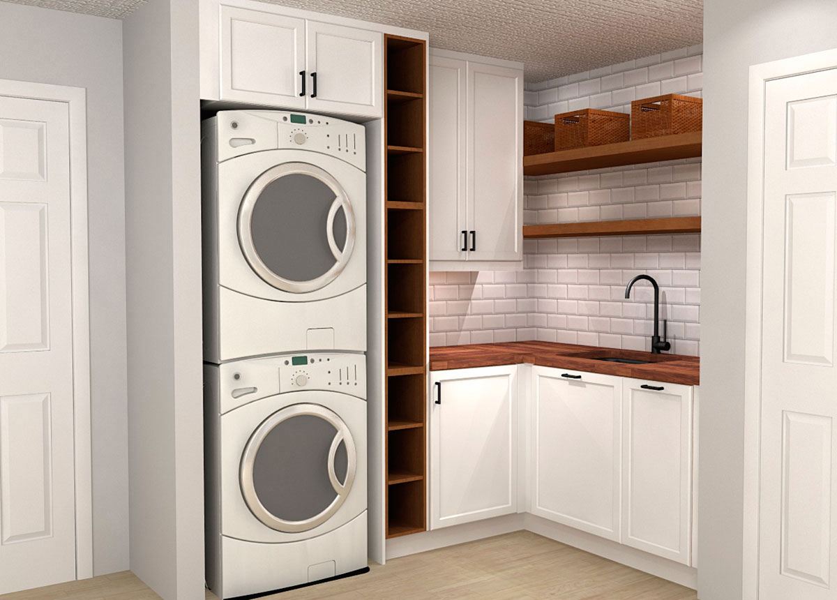 Neat and Tidy Laundry Rooms with IKEA SEKTION