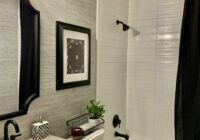 Black and White Guest Bathroom Remodel The Rozy Home