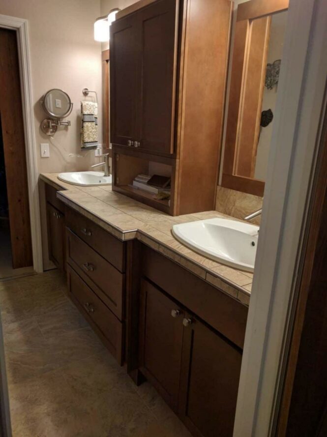 A Modern Jack and Jill Bathroom Remodel in Tallahassee McManus