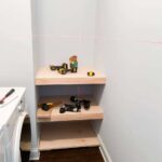 DIY Floating Shelves in the Laundry Room A Hosting Home
