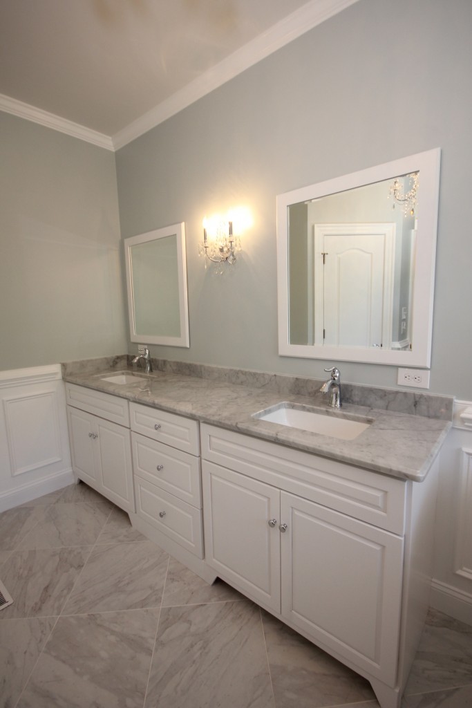 Raleigh master bath featuring white The Bath Remodeling