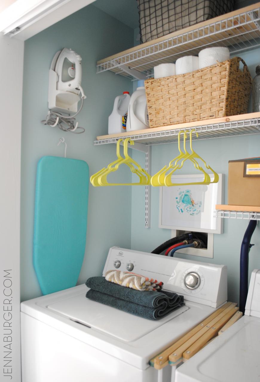 Laundry Room "Closet" {Reveal} Jenna Burger Design LLC