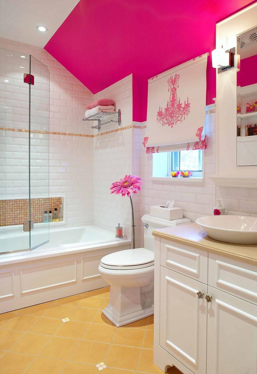 Uplifting Splash of Color How to Add Pink to the Modern Bathroom