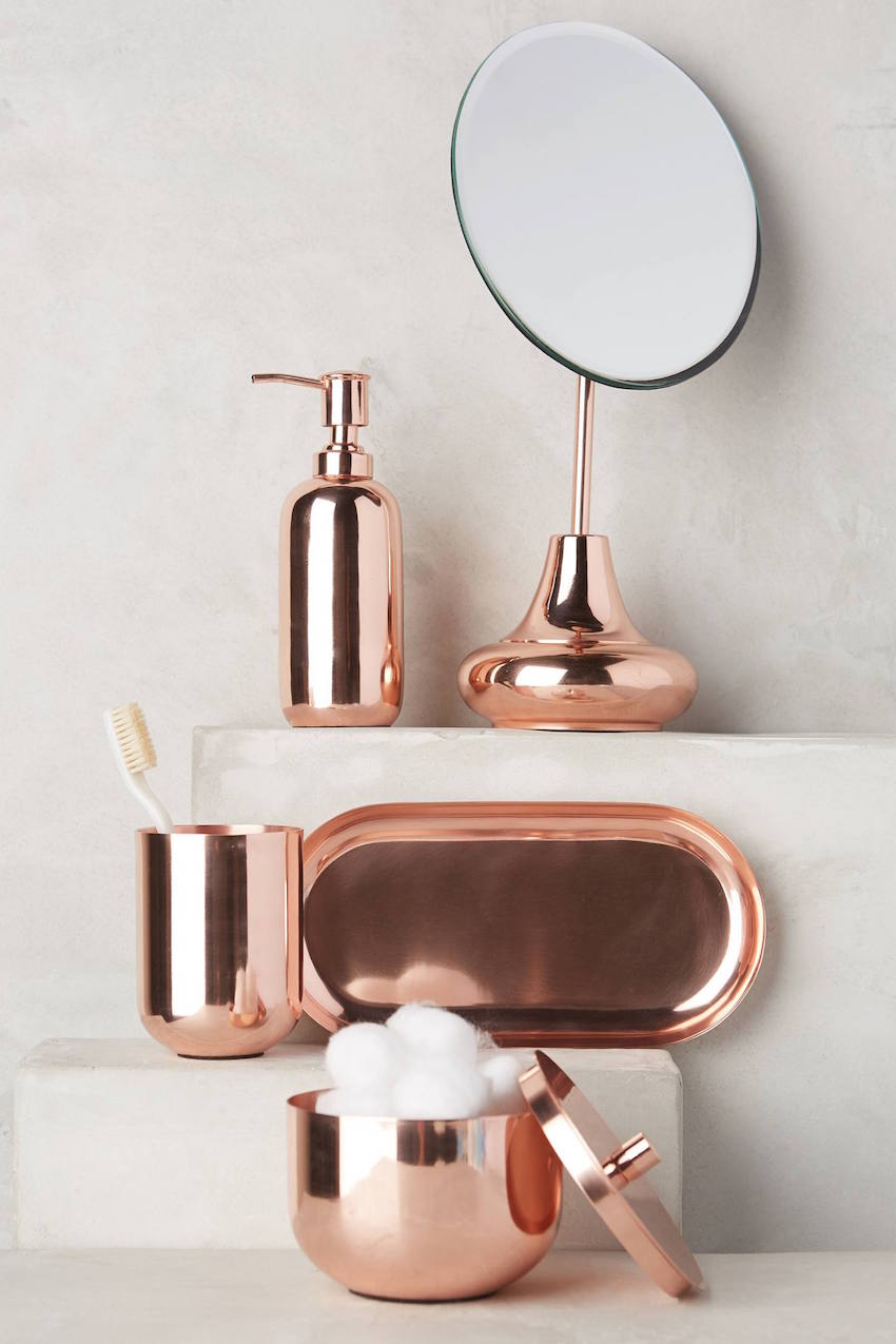 Luxury Bathrooms Rose Gold is Design Trend