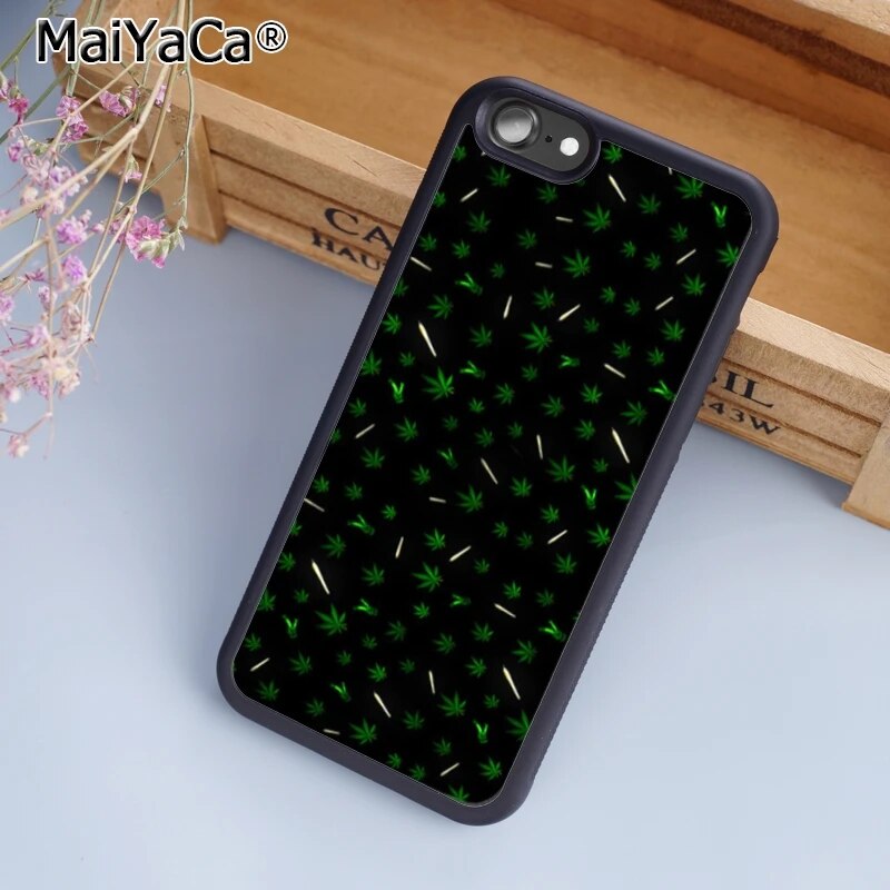 MaiYaCa 420 Smokers Weed Phone Case Cover for iPhone 5 5s SE 6 6s 7 8 X