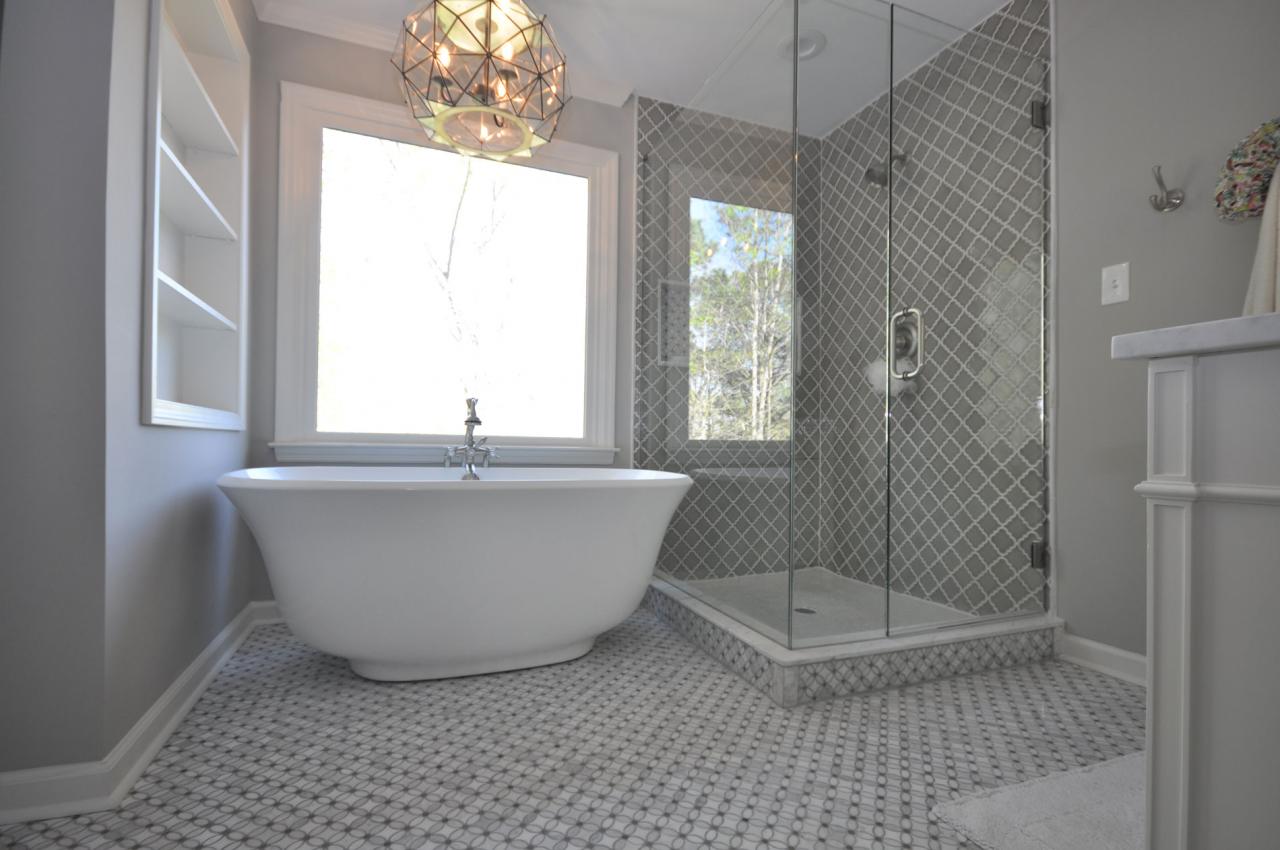 Master Bathroom with Freestanding Tub & Custom Shower Taber Residential