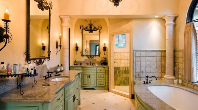 25 Inspirational Mediterranean Bathroom Design Ideas