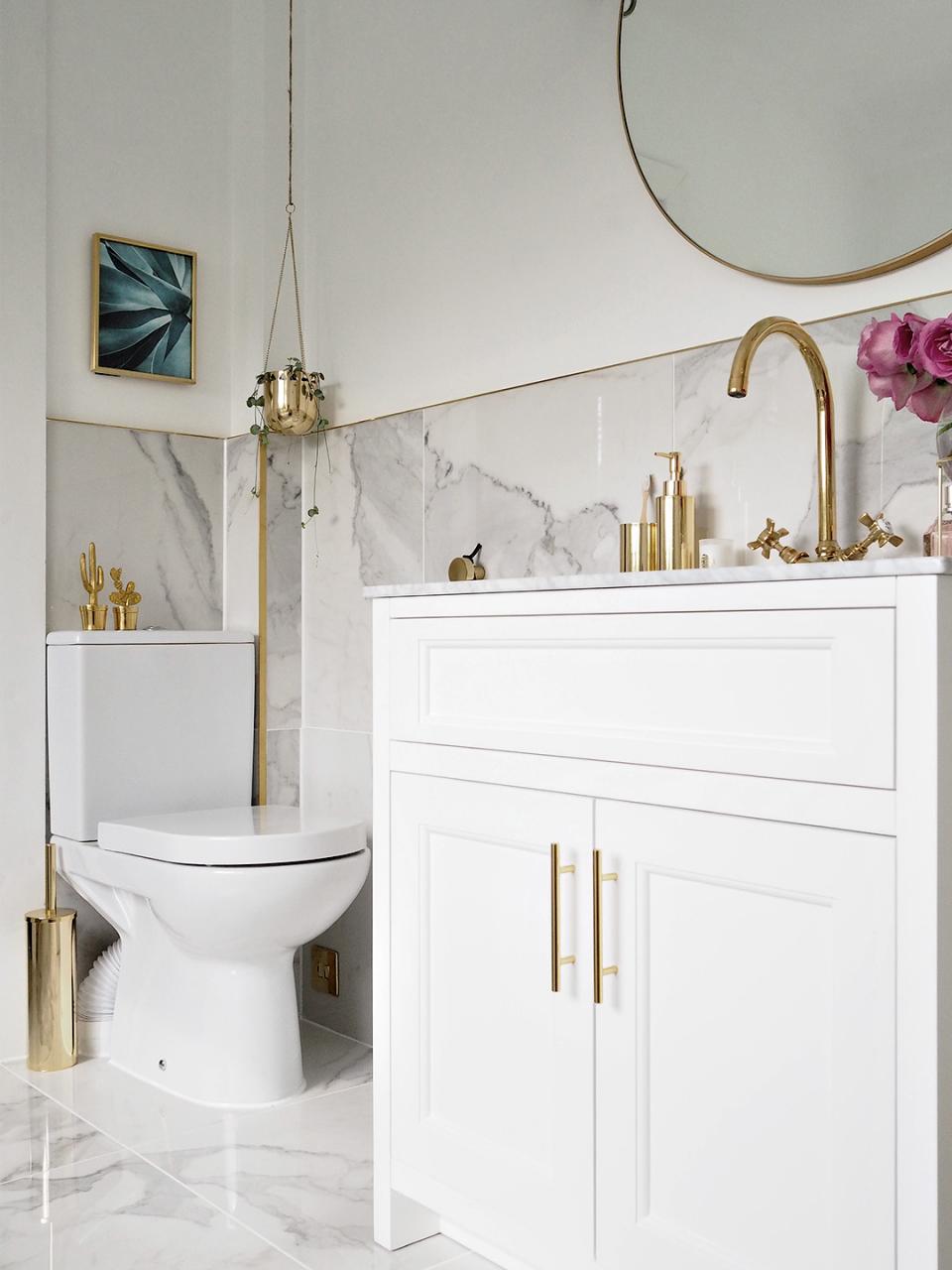 Marble & Gold Bathroom Reveal Lust Living