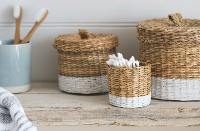 How to paint your own bathroom baskets GoodtoKnow