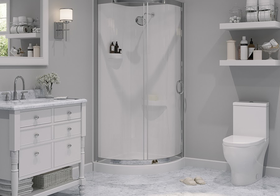 Lowes Shower Stalls With Tub Dreamline Qwall 5 White 2 Piece 60 In X