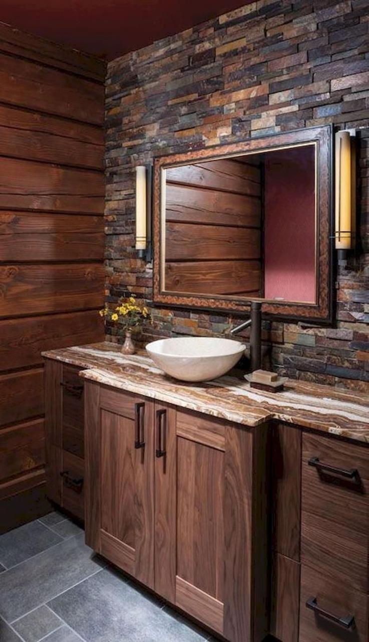 50 Perfect Rustic Farmhouse Bathroom Design Ideas SWEETYHOMEE
