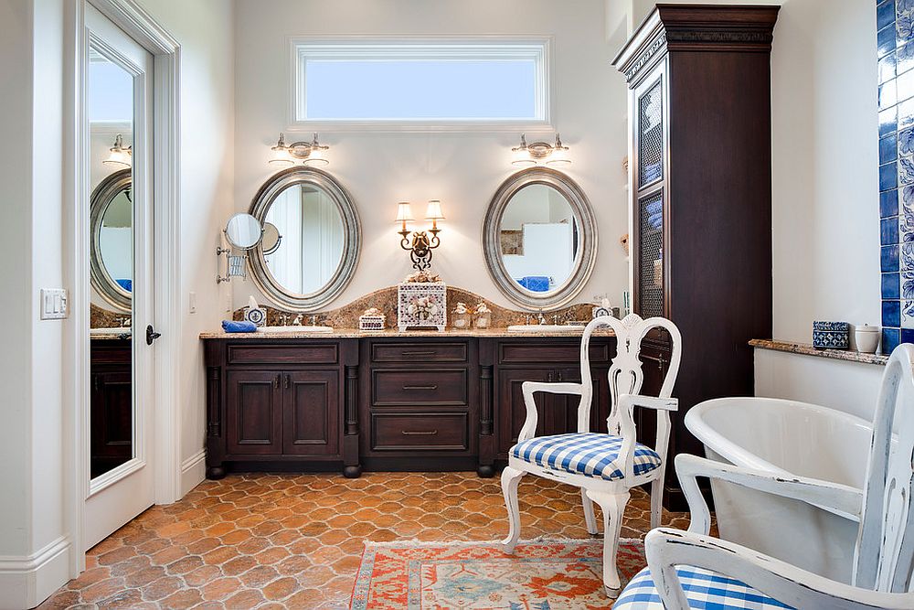 Warm and Cozy Trend Best Bathrooms with Timeless Terracotta Tiles