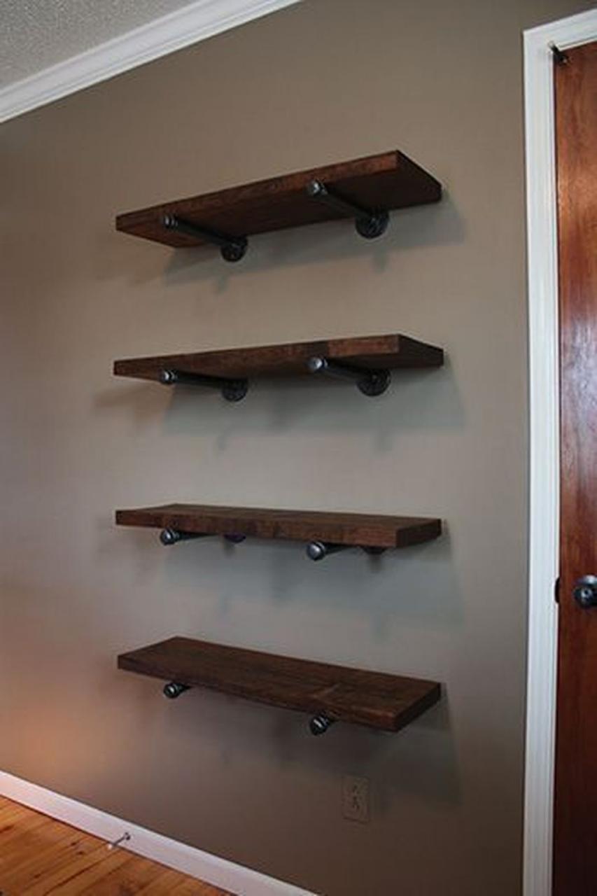 34 Rustic Diy Industrial Pipe Shelves Design Ideas For You DECORKEUN