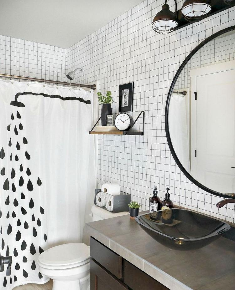 85+ BEAUTYFUL BLACK AND WHITE BATHROOM DECOR IDEAS Page 2 of 88