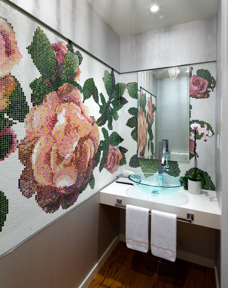 22+ Floral Bathroom Designs, Decorating Ideas Design Trends Premium