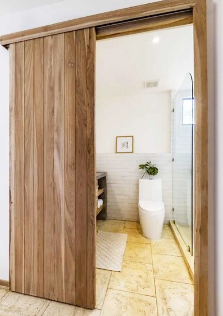 Sliding bathroom door, 15 HDB Small Bathroom Makeover Design Ideas