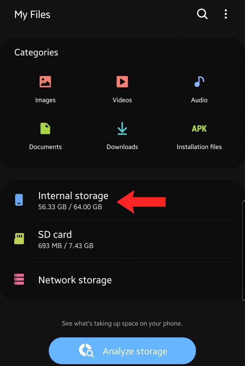 How to access internal storage on android phone Gadgetroyale