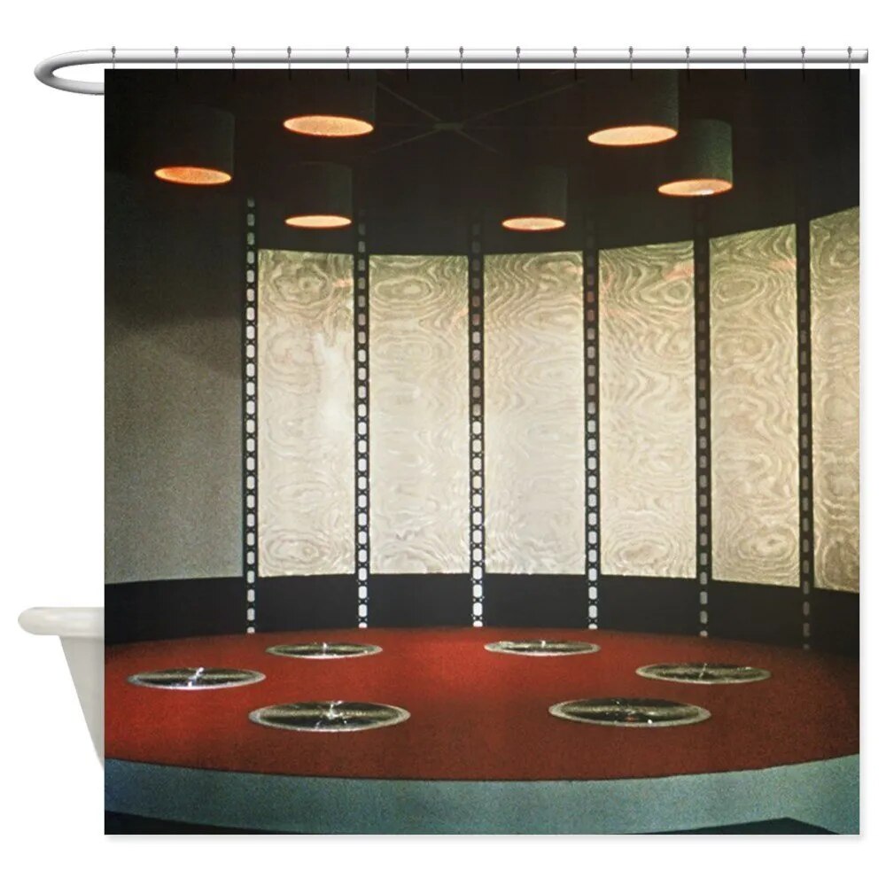 Star Trek Teleporter Room Decorative Fabric Shower Curtain For Bathroom