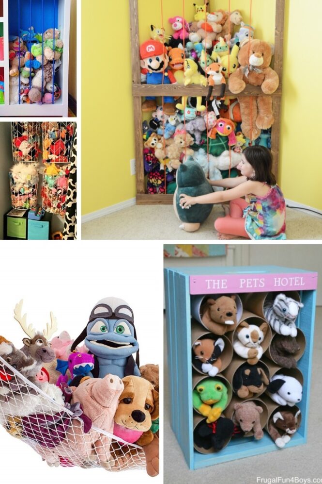 50 DIY Stuffed Animal Toy Storage Ideas Kids love to keep Organized