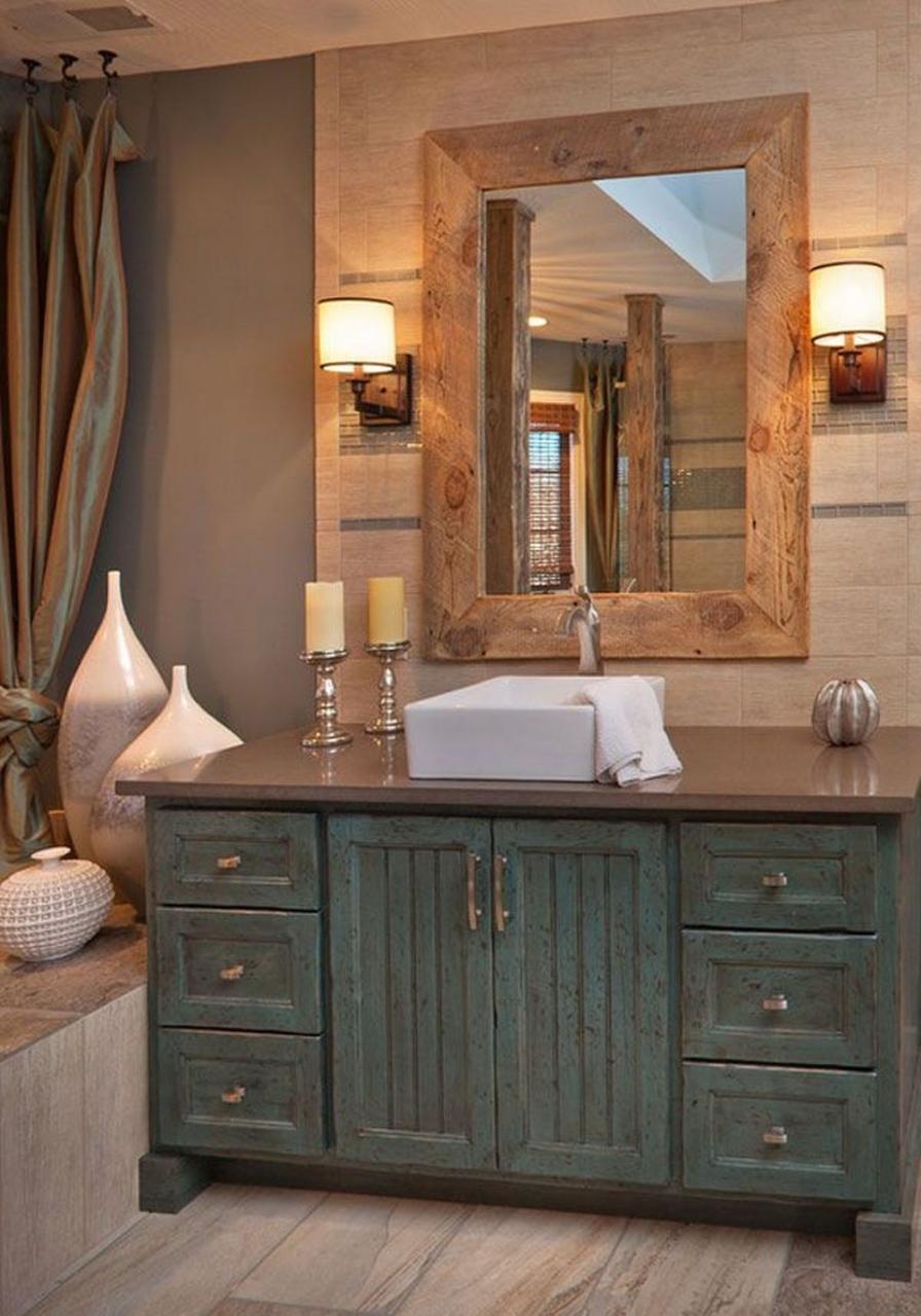 Stunning Bathroom Mirror Decor Ideas 29 PIMPHOMEE