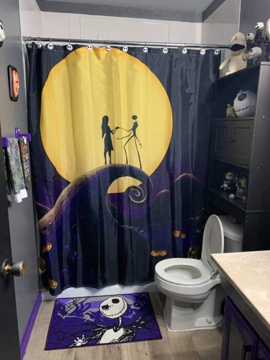 This Person Created A Nightmare Before Christmas Themed Bathroom And