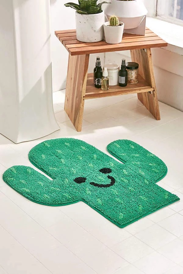 Urban Outfitters Cactus Bath Mat Urban Outfitters Spring Decor