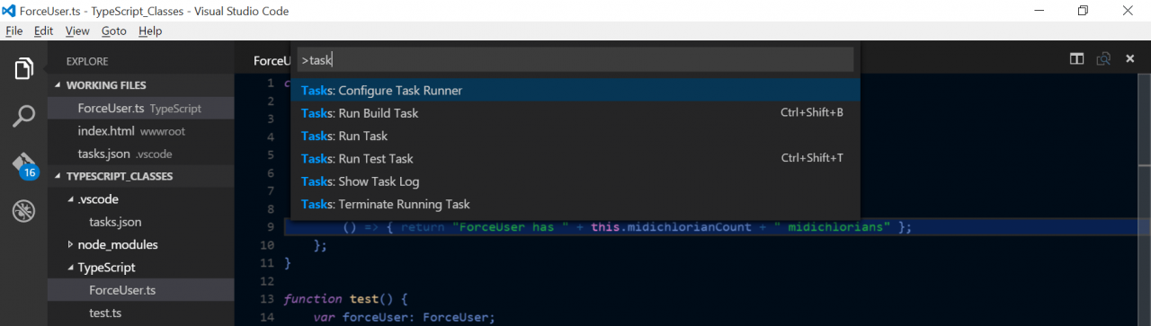 Visual Studio Code Build Task Shortcut mobilemancer