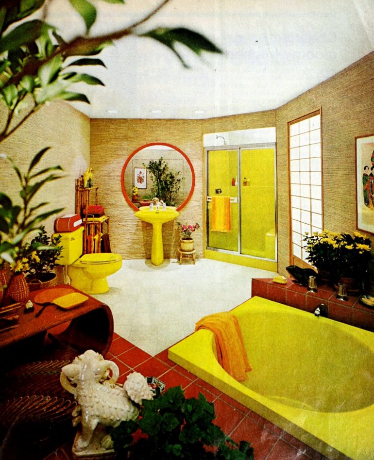 Fantastic retro 1970s bathroom decor styles & ideas Click Americana