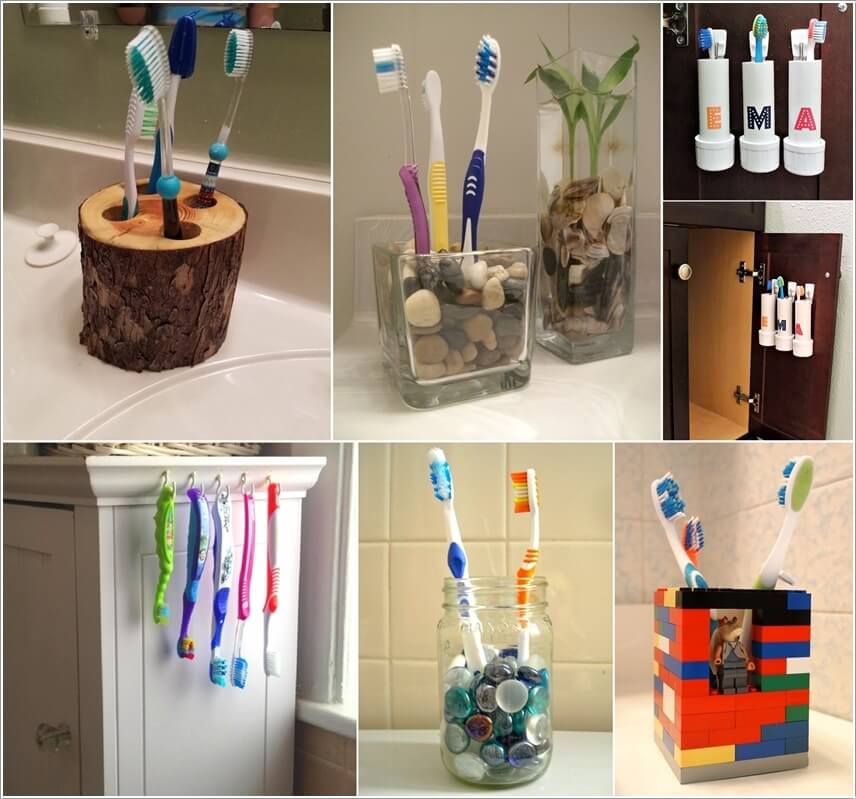 Clever Toothbrush Storage Ideas