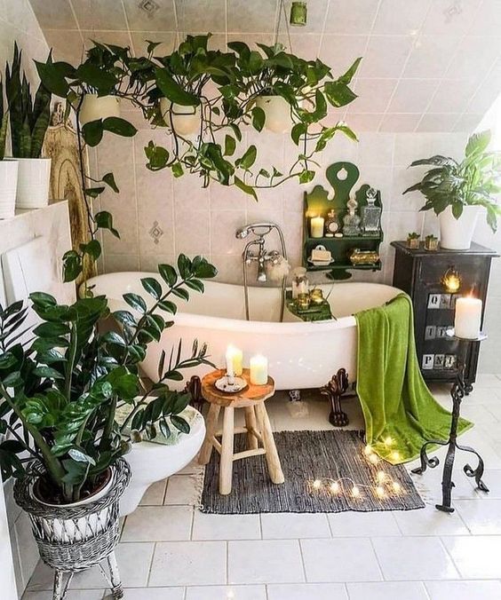 69 Greenery And Flower Decor Ideas For Bathrooms DigsDigs