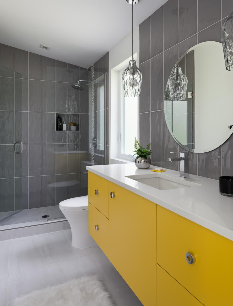 Grey And Yellow Bathroom Trendy And Refreshing Gray And Yellow