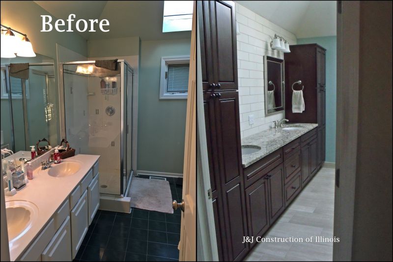 A Lovely Naperville Bathroom Remodel J&J Construction of Illinois, Inc.