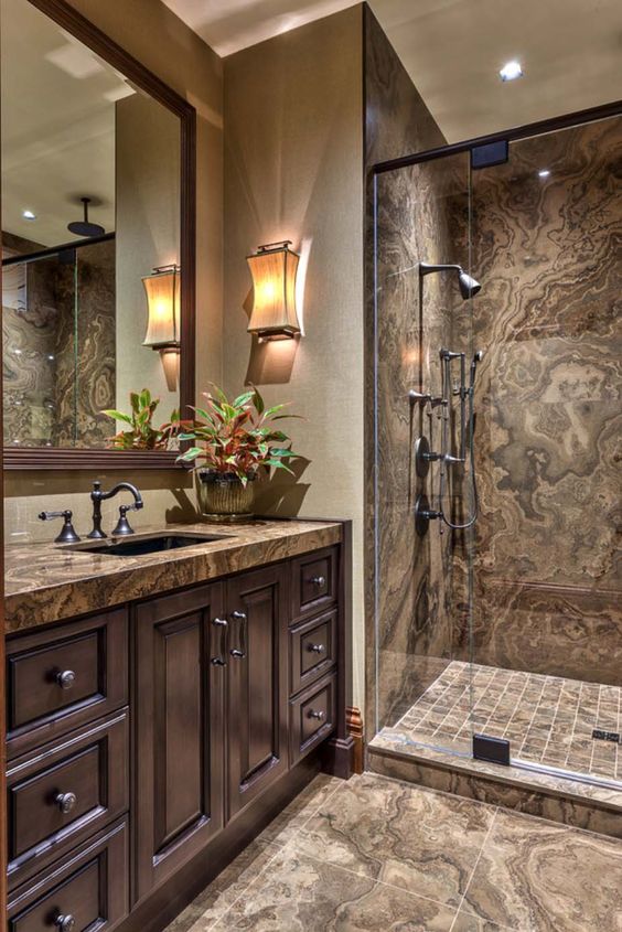 25 Refined Brown Bathroom Decor Ideas DigsDigs