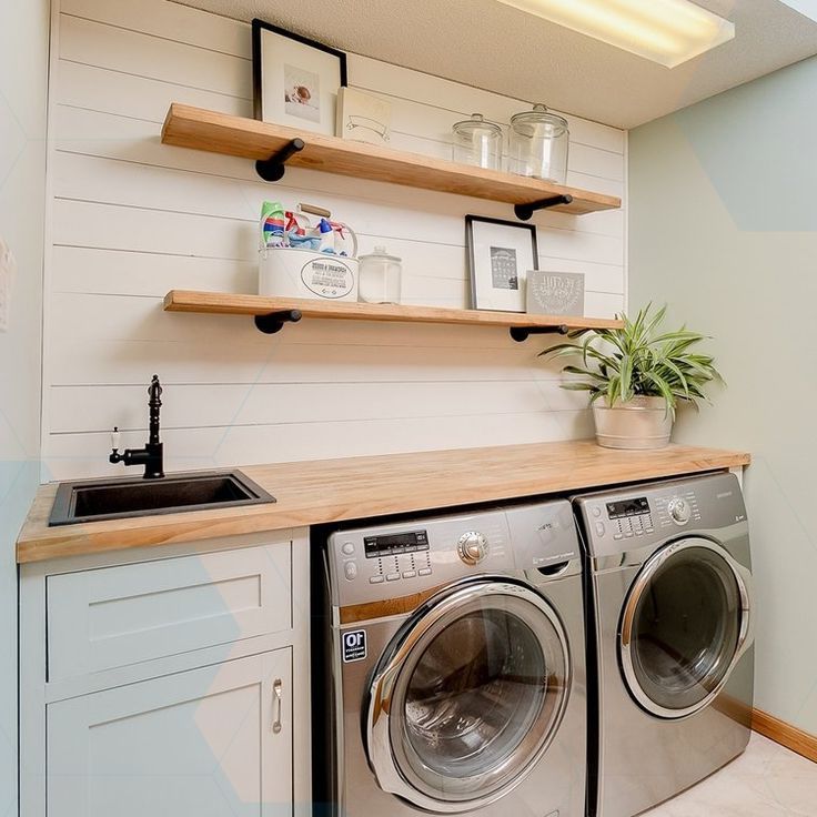 Laundry Open Shelving Home Design Ideas Style