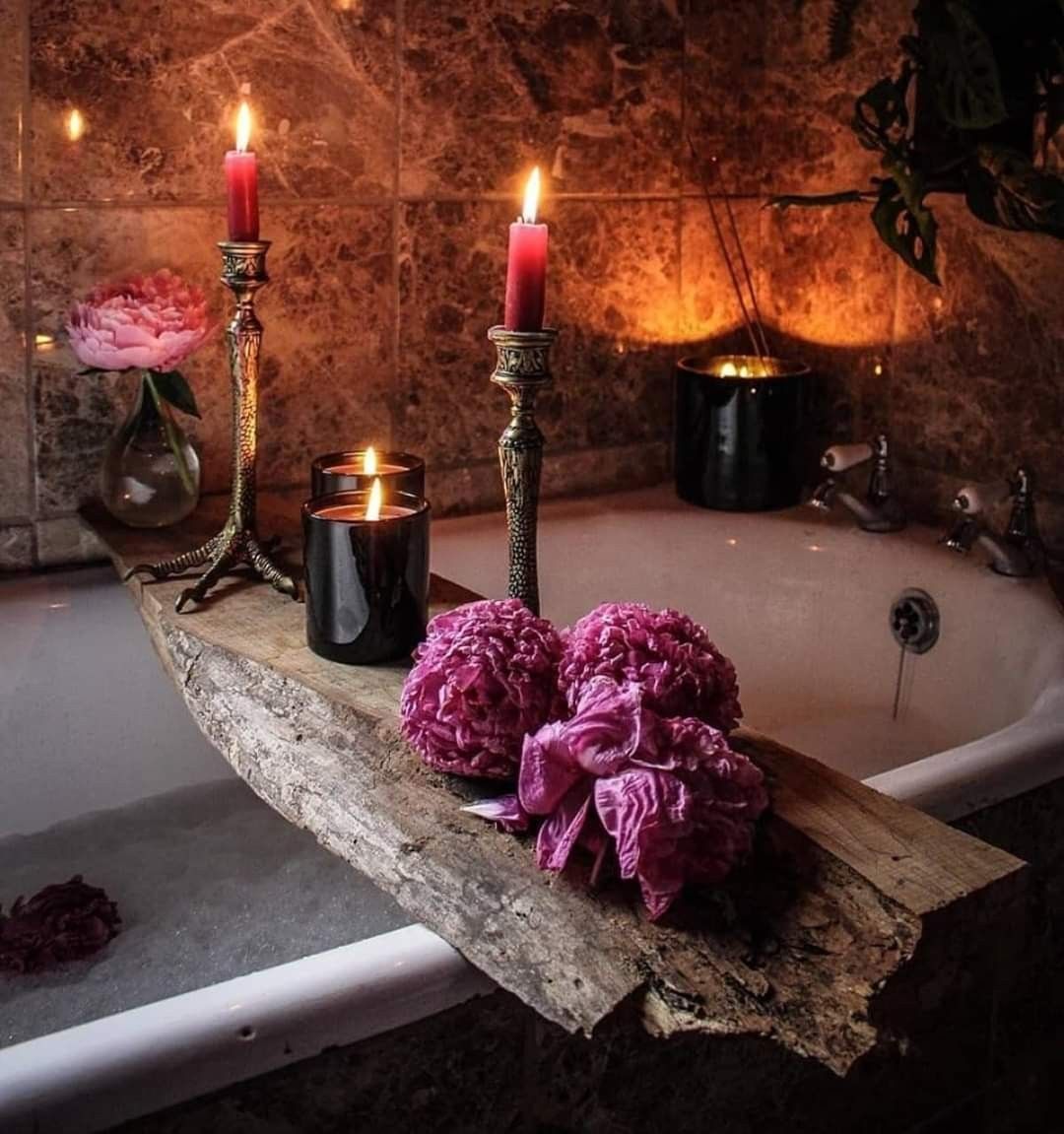 Pin by Cricket on By the Hearth Bath aesthetic, Witch home decor