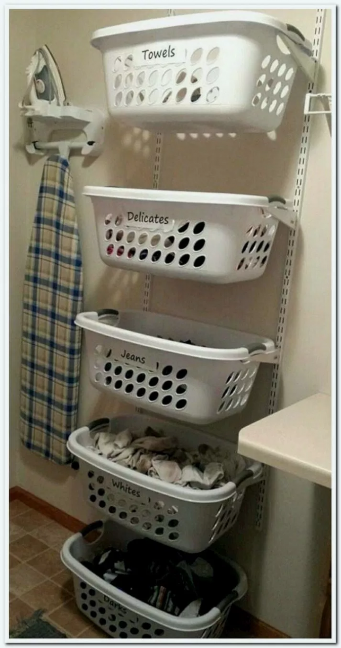 19+ DIY Laundry Basket Organizer diylaundryroom laundryroomideas 