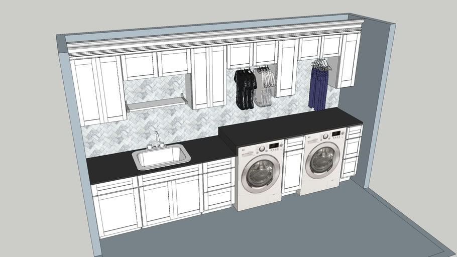 Laundry room design 3D Warehouse
