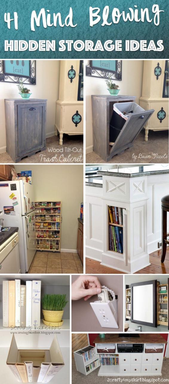 41 Mind Blowing Hidden Storage Ideas Making a Clever Use of Your