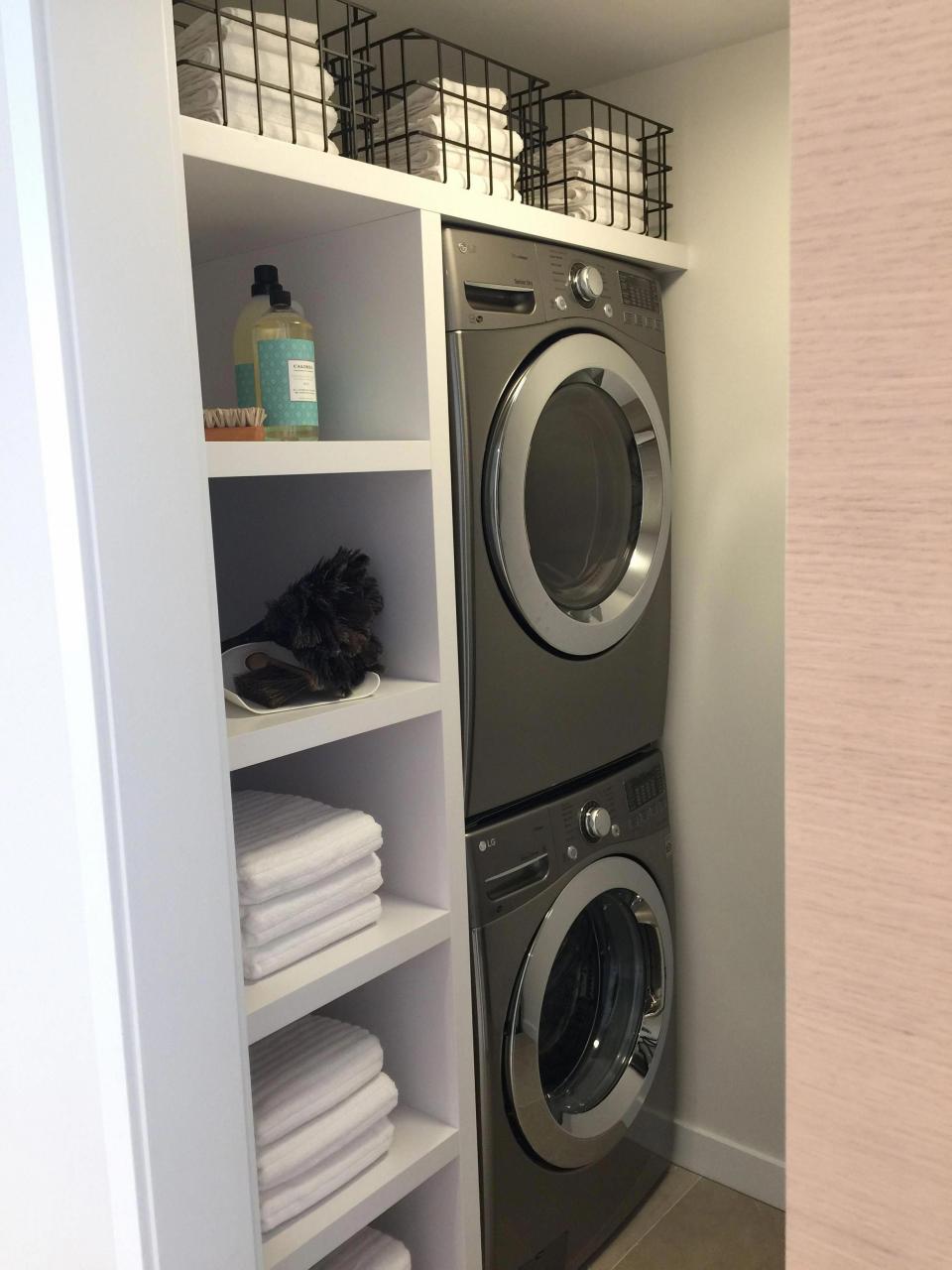 Pin on Laundry room storage stackable
